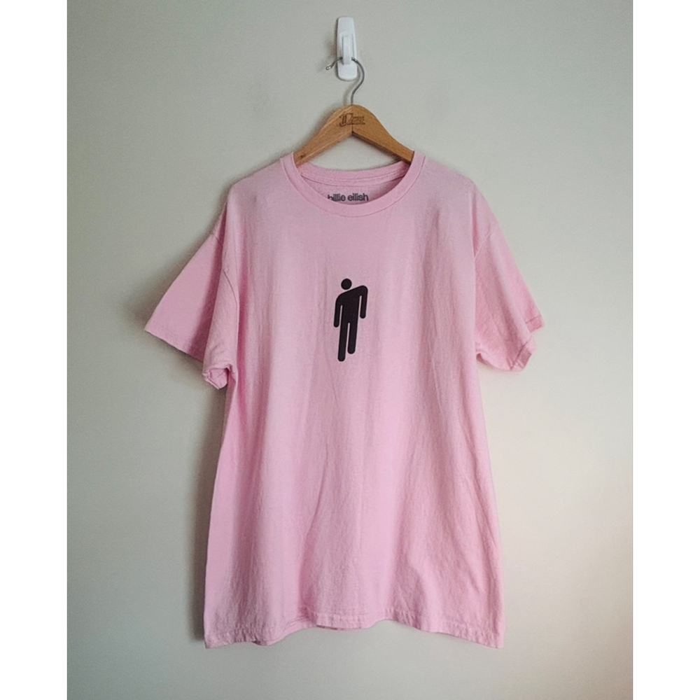 Billie Eilish Graphic Tee Pink Black Size XL